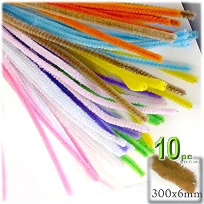 Pipe Cleaners, 200PCs Pipe Cleaners Craft Supplies 12 inch Long 10 Assorted  Colors DIY Art Craft Chenille Stems
