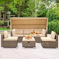 Algopix Similar Product 15 - YITAHOME Outdoor Patio Wicker Daybed