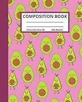 Algopix Similar Product 12 - Avocado Composition Notebook College