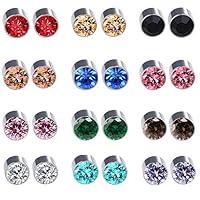 Algopix Similar Product 6 - Spiritlele 12 Pairs Colors Crystal