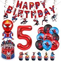 Algopix Similar Product 13 - YENISET Spider 5th Birthday Party