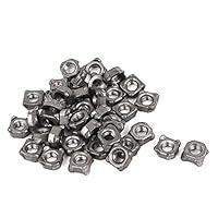Algopix Similar Product 1 - uxcell Weld NutsM5 Square UNC Coarse