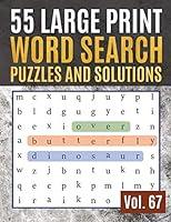 Algopix Similar Product 9 - 55 Large Print Word Search Puzzles and