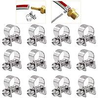 Algopix Similar Product 15 - Rustark 12 Pcs Mini Hose Clamp