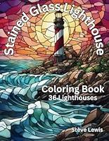 Algopix Similar Product 3 - 36 Stained Glass Lighthouses Coloring
