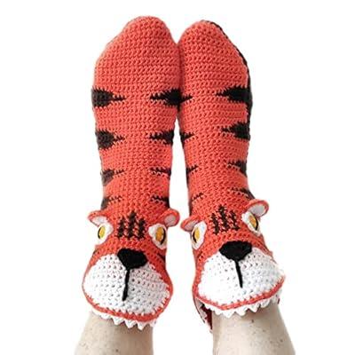 Crocodile Socks Women, Knit Crocodile Socks, Warm Crocodile Socks