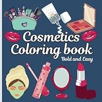 Algopix Similar Product 14 - Cosmetics Easy Coloring Book 51 Simple