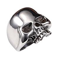 Algopix Similar Product 18 - Stainless Steel Mens Cool Skull Head