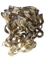 Algopix Similar Product 1 - NEW REAL LOOK HAIR EXTENSION BLONDE