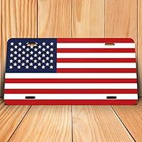 Algopix Similar Product 4 - United States Flag License Plate Tag