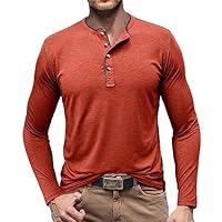Algopix Similar Product 20 - Men Long Sleeve Shirts Grandad Shirt