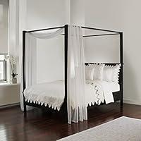 Algopix Similar Product 15 - Royale Linens White Sheer Bed Canopy