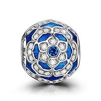 Algopix Similar Product 3 - NinaQueen Blue Ripple 925 Sterling