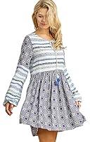 Algopix Similar Product 13 - Umgee Womens Tribal Long Puff Sleeves