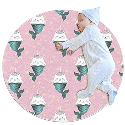 Fluffy Plush Round Rug Modern Rugs for Bedroom Comfortable Soft Home Decor  Shag Rug Cute Baby Room Circle Rug Suitable for Girly Boy Room Dormitory