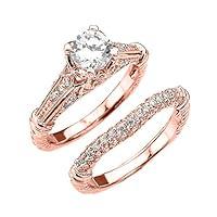 Algopix Similar Product 6 - Fine 10k Rose Gold 2 Carat Total Art
