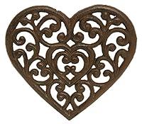Algopix Similar Product 10 - Filigree Heart Shaped Love Trivet