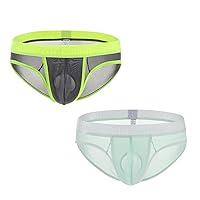 Algopix Similar Product 20 - JINSHI Mens Sexy Ice Silk Underwear