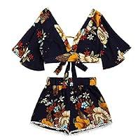 Algopix Similar Product 2 - Women Rompers Chiffon Floral Print Crop