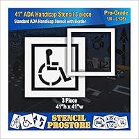 Algopix Similar Product 10 - Parking Lot Stencil  32 in  Handicap