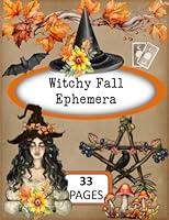 Algopix Similar Product 8 - Witchy Fall Ephemera 33 DoubleSided