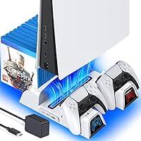 Algopix Similar Product 8 - PS5 Stand Cooling Fan with Dual PS5