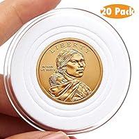 Algopix Similar Product 2 - AukeyStar Round Clear Coin Capsules 20
