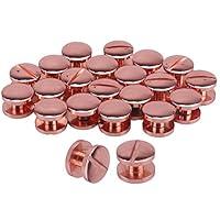 Algopix Similar Product 15 - 20pcs Rose Red Solid Brass Studs