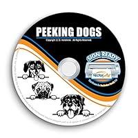 Algopix Similar Product 16 - Peeking Dog ClipartVector Clip