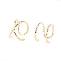 Algopix Similar Product 11 - Set of 2 Ear Cuff Double and Criss