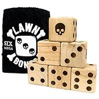 Algopix Similar Product 19 - Lawn Bones  Set of Six Jumbo Yard Dice