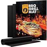 Algopix Similar Product 19 - Kitchen Joy BBQ Grill Mat Set of 3