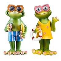 Algopix Similar Product 9 - Blazin Bison Frog Garden Decor LED