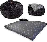 Algopix Similar Product 2 - CordaRoys Faux Fur Bean Bag Chair