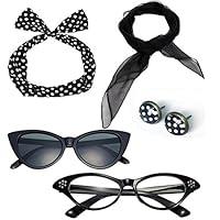 Algopix Similar Product 13 - 50s Costume Accessories Set Chiffon