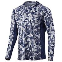 Algopix Similar Product 2 - HUK Mens Icon X Camo Hoodie 