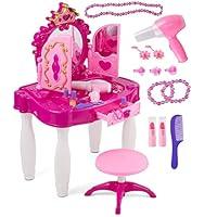 Algopix Similar Product 16 - PREXTEX Kids Makeup Table with Mirror