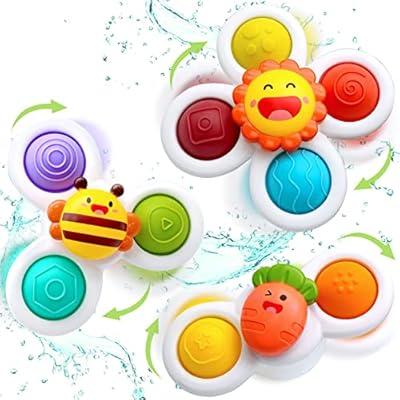 Suction Cup Spinner Toys - Baby Montessori Sensory Educational