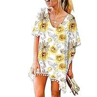 Algopix Similar Product 12 - Esbelle Womens Beach Cover Ups Floral