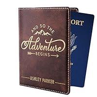 Algopix Similar Product 18 - Personalized Passport Holder w Name and