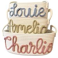 Algopix Similar Product 4 - Personalized Baby Name Basket Custom