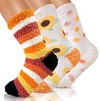 Algopix Similar Product 2 - TEHOOK 4 Times Thicker Fuzzy Socks