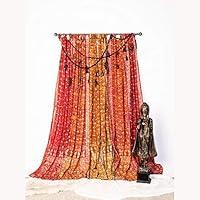 Algopix Similar Product 13 - LightFiltering Sari Colorful Curtains
