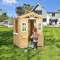 Algopix Similar Product 11 - Outdoor Playhouse Wooden Playhouse for