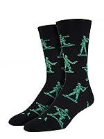Algopix Similar Product 5 - Socksmith Men's Army Men Socks, black