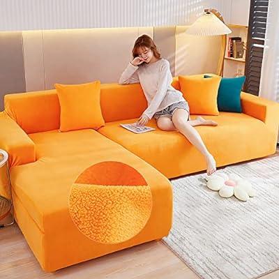 Waterproof L Shape Corner Sofa Cover Jacquard Fabric Slipcover Removable  Covers