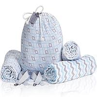 Algopix Similar Product 7 - Muslin Swaddle Blankets  Cotton Baby