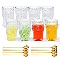 Algopix Similar Product 13 - 8Pack 12oz Sunflower Glass Cup