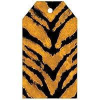 Algopix Similar Product 8 - Caspari Go Wild Ochre  Black Gift Tags