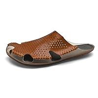 Algopix Similar Product 11 - Summer Breathable Hollow Mens Sandals